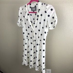 Reformation polka dot dress